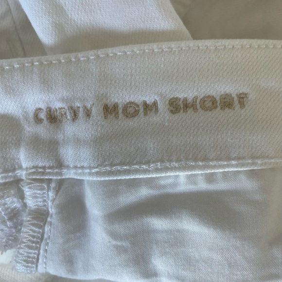 white high waisted jean shorts - Picture 3 of 5